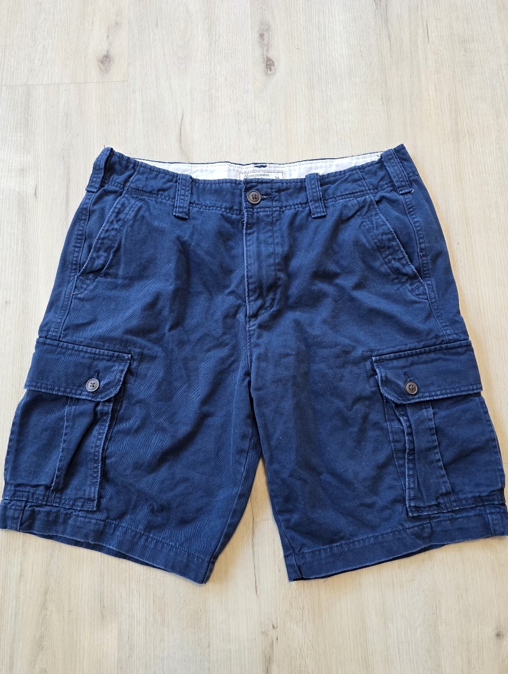 Abercrombie & Fitch Menu Cargo Shorts Size 34 Navy
